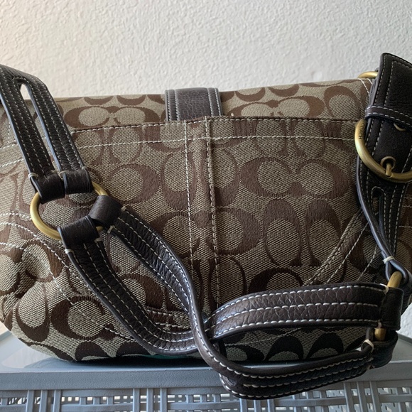 Coach Signature Canvas Hobo Bag - Picture 2 of 2